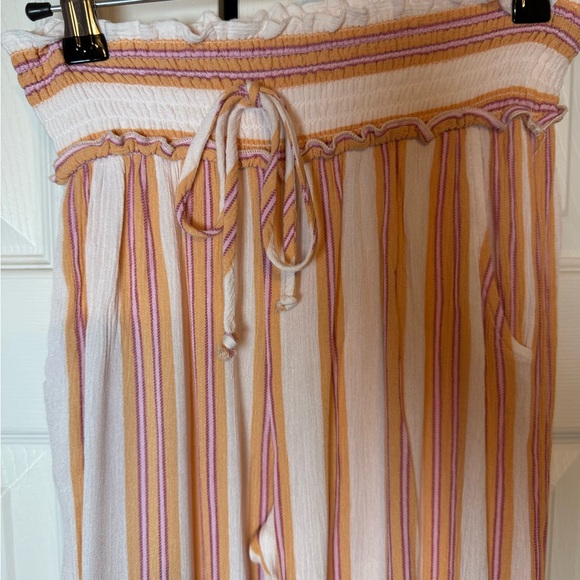 Kingston Grey Women's Orange and White Striped Jumpsuit - Picture 3 of 6